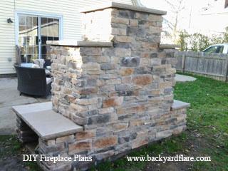DIY Outdoor Fireplace
