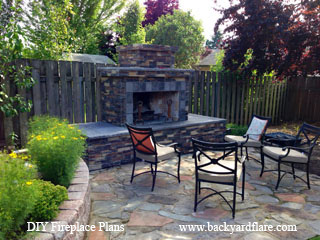 DIY Outdoor Fireplace