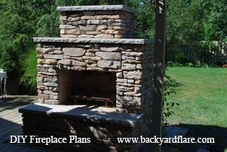 DIY Outdoor Fireplace