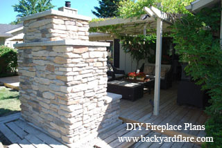 DIY Outdoor Fireplace