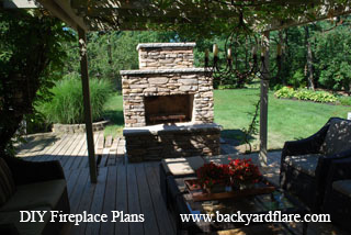 DIY Outdoor Fireplace