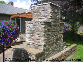 DIY Outdoor Fireplace