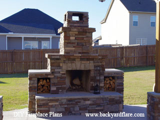 DIY Outdoor Fireplace