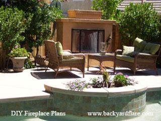 DIY Outdoor Fireplace